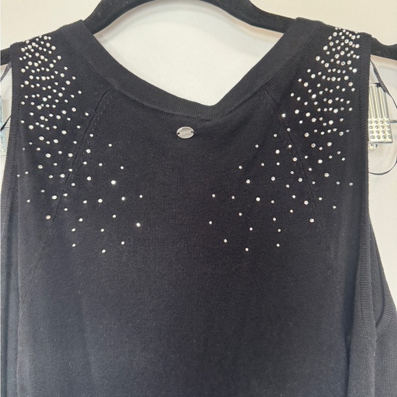Guess 3/4 Sleeve Sydney Sparkle Dress Black - Picture 4 of 12